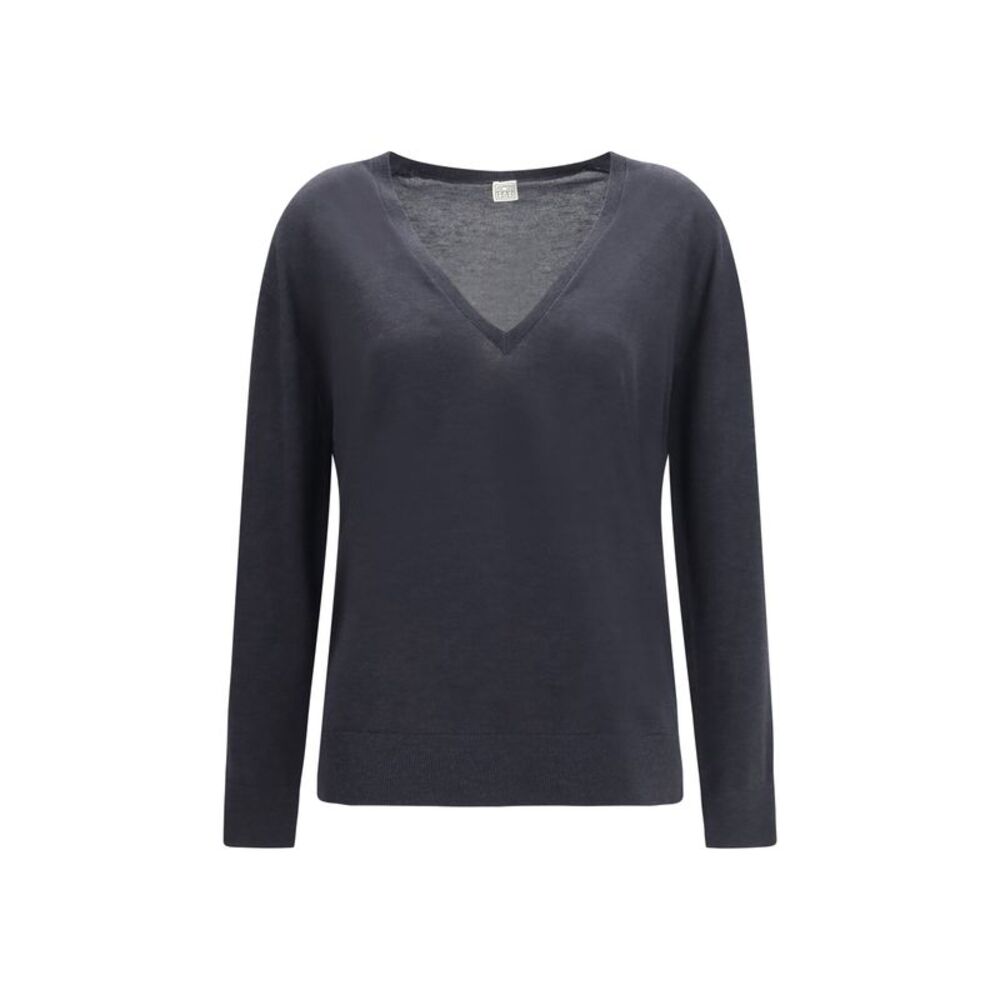 Toteme Women V-Neck Cashmere-Blend Sweater